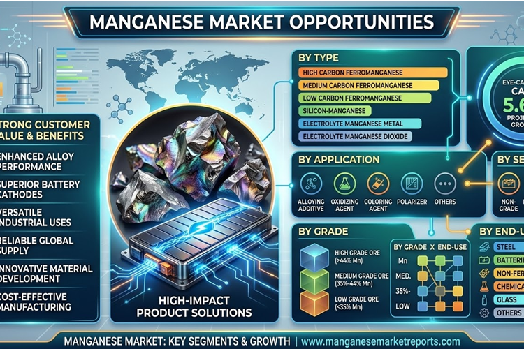 Steel’s Silent Partner, the Battery Revolution’s Secret Weapon: Inside the Global Manganese Market’s USD 18,007.78 Million Journey to 2035